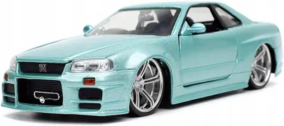 Produktbild von JADA Nissan Skyline GT-R (R34) Modellauto Fast & Furious Serie