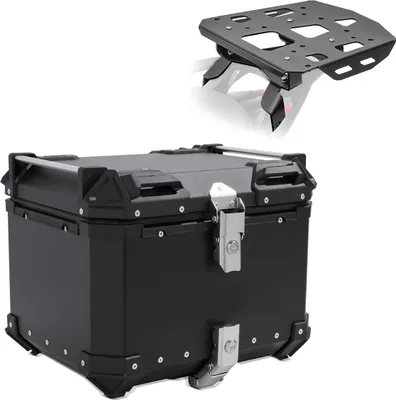 Produktbild von Set Topcase + Gepäckträger für Multistrada V4 / S 21-25 schwarz XB45