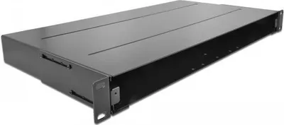 Productafbeelding van Delock - Glasvezelkabinet - Zwart - 1U - 48,3 cm (19")