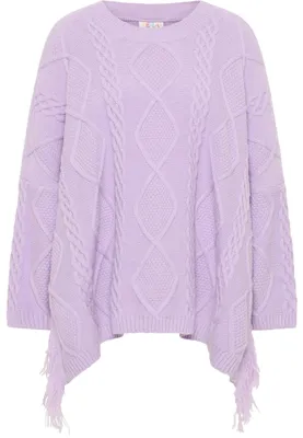 Image de Pull en tricot pour femmes, couleur lilas, taille M/L