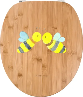 Produktbild von Mr. & Mrs. Panda WC Sitz Biene Liebe - Transparent - Geschenk, klo deckel, Brille, WC-Sitz, Klo-Deckel, Toilettendeckel