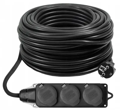 Image de Adelid Rallonge de chantier jardin 3m multiprise 3x2.5mm²