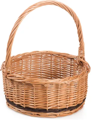 Produktbild von JIPRO® Weidenkorb für Geschenke Poklon V. - Ø 17 x H 8/21(cm)