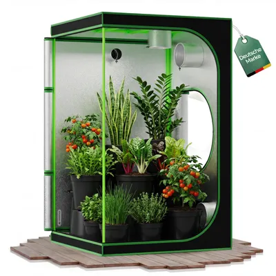 Produktbild von Grow Zelt für Pflanzen 140x140x200cm Zuchtzelt Gewächshaus Kingpower