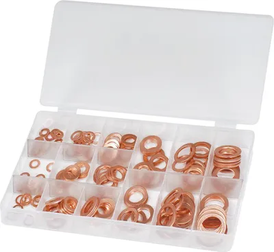 Produktbild von Hm Cu Dichtungsring Sortiment 150 Tlg Von 5 - 17,5 Mm, Kupfer