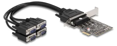 Produktbild von Delock PCI Express Karte zu 4 x Seriell RS-232