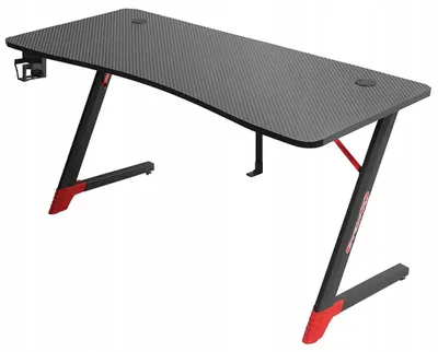 Produktbild von Gaming Tisch - Computertisch 120x60x75 cm - Schreibtisch Schwarz - Gaming Schreibtisch - LED Tisch