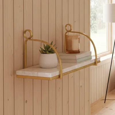 Produktbild von Dmora Regal Bognanco 40x16x18 cm Weiß, ein Boden