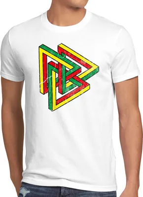 Produktbild von style3 Color Escher Herren T-Shirt sheldon, Größe:4XL, Farbe:Weiß