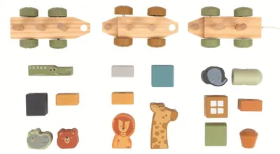 Produktbild von 2Kids Toys: Holzeisenbahn mit Tierfiguren