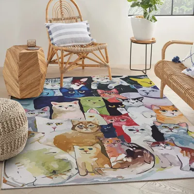 Produktbild von Conceptum Hypnose, Woopamuk238, Teppich (80 x 150), 70 % BAUMWOLLE / 30 % POLYESTER, Mehrfarbig, 80 x 150 cm