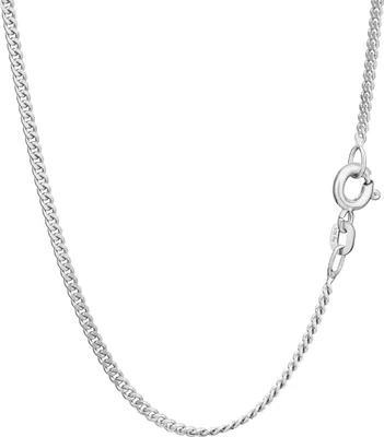 Produktbild von 2x 925 Sterling Silber Kette Panzerkette 40cm Königskette 1,7mm Breit 3,2g 1806