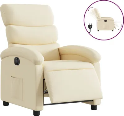Produktbild von Relaxsessel Elektrisch Creme Stoff