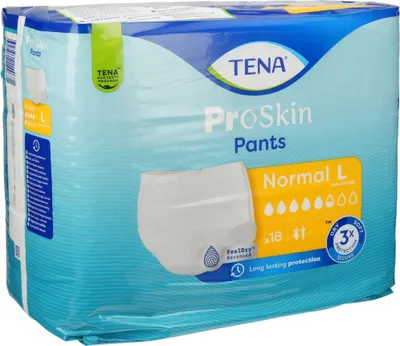 Product packaging for TENA ProSkin Pants.