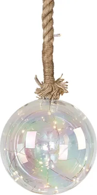 Produktbild von Koopman Glaskugel transparent 29 warmweiße LEDs, Durchmesser 200 mm