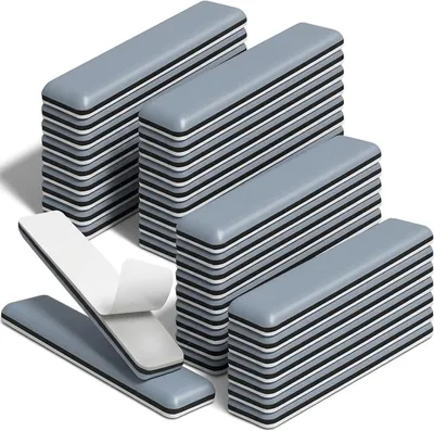 Produktbild von 36 Möbelgleiter aus Teflon, 70x19mm, selbstklebend, rechteckig, Gleitfüße für Möbel und Bodenschutz