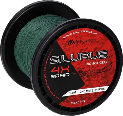 Produktbild von Mikado Silurus 4x Geflochtene Schnur 300 M Grün 0.400 mm Grün 0.400 mm