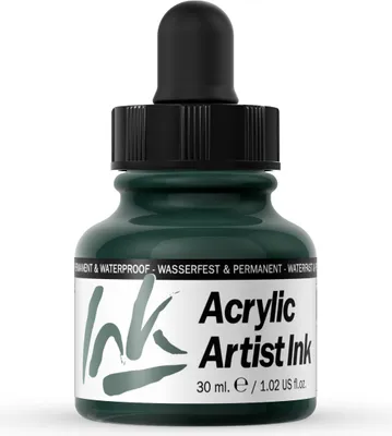 Acrylic Artist Inks Vallejo 60014 Olive Green 30ml Airbrush Tinte