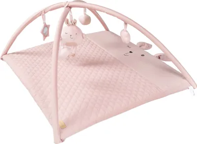 Produktbild von roba Krabbeldecke 'roba Style', mit Spielbogen mit 5 Elementen 'Lily', Wickelauflage, 85x75cm, rosa