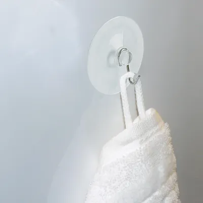 Obrázek produktu pro Spirella 10.10984, Vnitřní, Háček na ručník, Stříbrná, Průhledná, PVC, Nerezová ocel, Kulatý, 5,6 cm