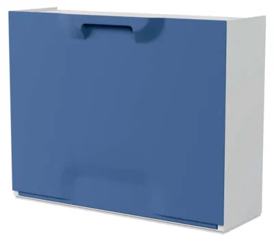 Produktbild von Blauer Schuhschrank aus Kunststoff, 51 x 17,3 x 40 cm