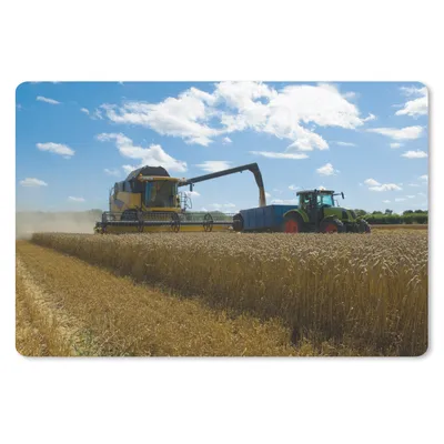 Produktbild von MuchoWow® Schreibtischunterlage Traktor - Bauernhof - Landleben - Ernte - Getreide 60x40 cm - XXL Mauspad - Großes Mauspad