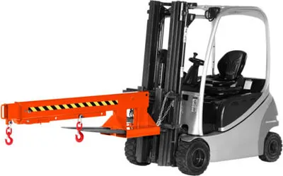 Produktbild von Kranarm für Gabelstapler - max. Traglast 3.000 kg - Länge 2.220 - 3.720 mm - reinorange
