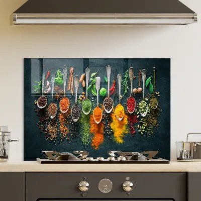 Image de Wallity, 1092 (70 x 100), peinture décorative en verre trempé, multicolore, 100 % verre trempé, 70 x 100 cm