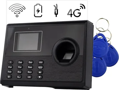 Immagine prodotto di TimeLok-400NWEPBI4G Registrazione degli orari + 10 portachiavi codificati 13,56 MHz HD-RKF22