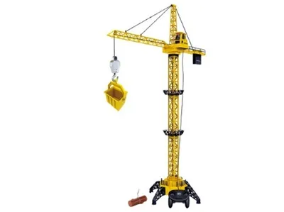 Produktbild von Ferngesteuerter Spielzeugkran mit beweglichem Arm und Soundeffekten, 128 cm hoch