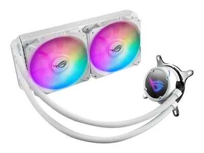Produktbild von ASUS ROG Strix LC 240 RGB White Edition Prozessor All-in-One-Flüssigkeitskühler 12 cm Weiß