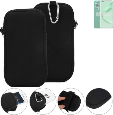 Produktbild von K-S-Trade Neopren-Hülle Handyhülle kompatibel mit Huawei Nova 11 Pro Schutzhülle Neoprenhülle Sleeve Schutz-Hülle Gürtel Tasche Case Holster