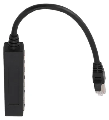 Zdjęcie produktu dla Profesjonalny rozgałęźnik sieciowy Ethernet z 1 do 4 portów, szybki, 100 Mb/s i 1000 Mb/s, z złączami RJ45, do komputerów