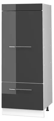Obrázek produktu pro Kuchyňská spížní skříň Vicco Fame-Line Antracitový vysoký lesk/Bílá 60 cm, Model 62642