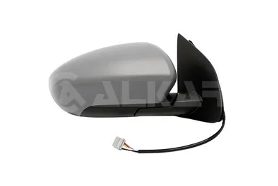 Produktbild von ALKAR 6142567 Außenspiegel Seitenspiegel Rechts für NISSAN Qashqai / Qashqai +2 I (J10, NJ10) Beheizt Konvex Grundiert Elektrisch