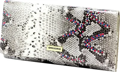 Imagen del producto de Billetera de cuero grande y clásica, modelo Gregorio, para mujer