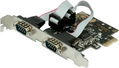 Produktbild von VALUE PCI-Express-Karte, Seriell RS232, D-Sub 9, 2 Ports
