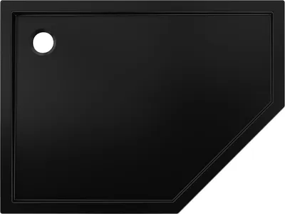 Immagine prodotto di Mexen Flow piatto doccia pentagonale slim sinistro 100 x 90 cm, nero opaco - 46P709010L