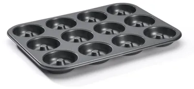 Mini-Savarin-Backform, 12 Mulden, Ø 7 cm, antihaftbeschichtet