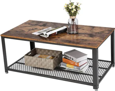 Produktbild von Stolik kawowy duży industrialny LOFT