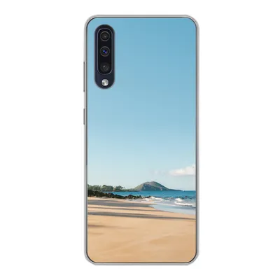 Produktbild von MuchoWow® Handyhülle Schutzhülle Hülle für Samsung Galaxy A30s Strand - Sommer - Palmen Silikon Softcase Handy Hülle - Karteninhaber