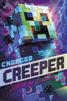 Produktbild von Plakat Minecraft Charged Creeper 61x91.5cm