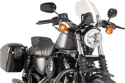 Image de PUIG Naked touring screen transparent ABE approved for Harley davidson