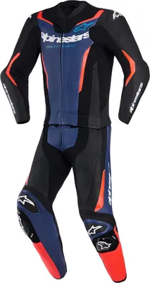 Immagine prodotto di Tuta da moto in pelle Alpinestars GP Force V2 a due pezzi, nero/blu/rosso, taglia 50
