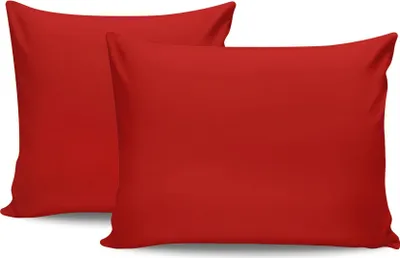 Produktbild von L'Essentiel Linge de Maison, Tonne Orage - Rock, Kissenbezug-Set (2 Stück), 100 % BAUMWOLLE RANFORCE, Rot,  50 x 70 cm