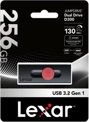 Immagine prodotto di Pendrive USB Lexar DUAL Nero 256 GB