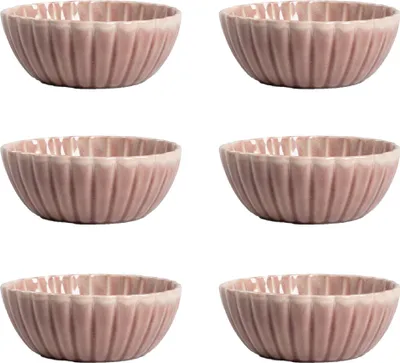 Produktbild von HOMLA 6er-Set MELIDA Schale rosa 16 cm