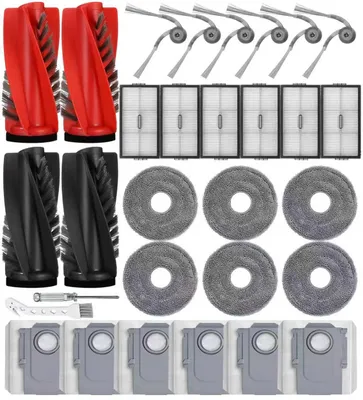 Zubehörset für Roborock Saros 10R – 2 Hauptbürsten, 6 Filter, 6 Tücher