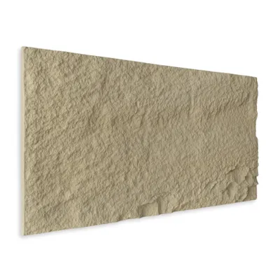 Produktbild von HEXIM Steinoptik Felsen Platten 10 Stück 120x60cm PolyurethanWandverkleidung 7,3 m² 3D Paneele Bruchstein Stone Nachbildung Wandpaneele Wanddeko Steinplatte Felswand Wohnzimmer Innenwand (A002-15 Beige)