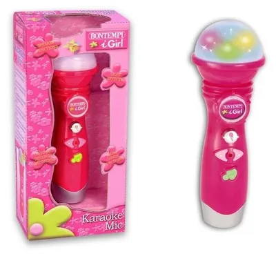 Produktbild von Mikrofon – Spielzeugmikrofon für Kinder – Rosa – Mit Lichteffekten und Aufnahme-Funktion